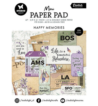 SL Mini Papierblock Happy Memories Essentials Nr. 301
