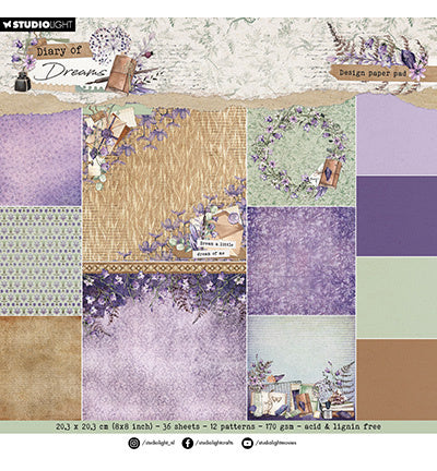 SL Designpapierblock Hintergrund Diary of Dreams Nr. 295
