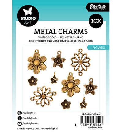 SL Metallanhänger Blumen Verbrauchsmaterial Nr. 01
