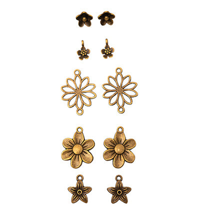 SL Metallanhänger Blumen Verbrauchsmaterial Nr. 01