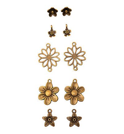 SL Metallanhänger Blumen Verbrauchsmaterial Nr. 01