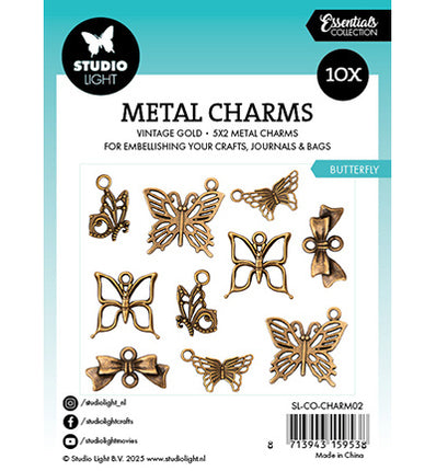 Metallanhänger Schmetterling Verbrauchsmaterial Nr. 02