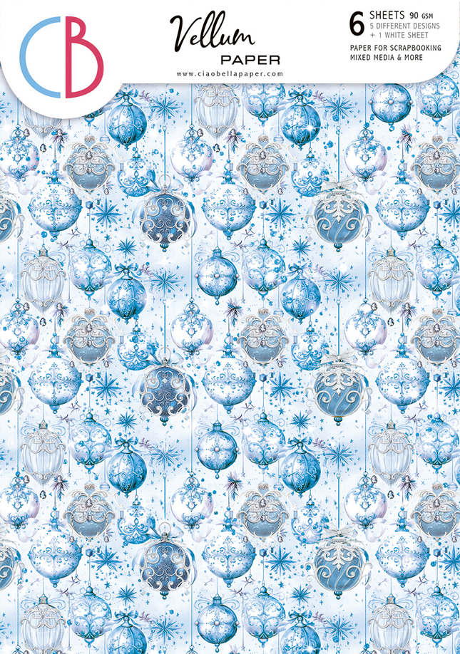VELOURS ELEGANCE OF BLUE PAPIERMUSTER A4 6/PKG