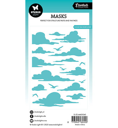 SL Schablone Wolkenhintergrund Essentials Nr.340
