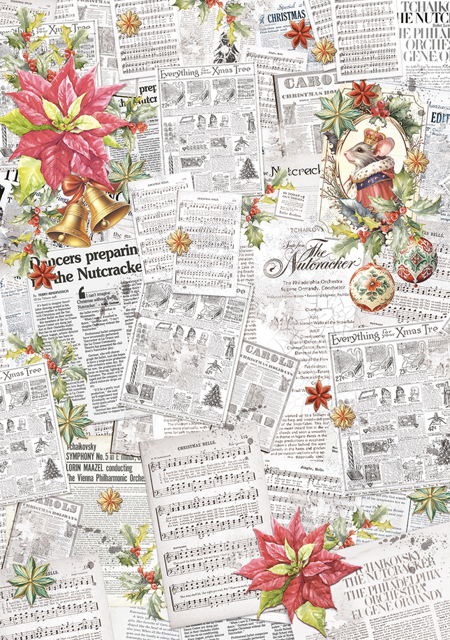 VELOURS DER NUSSKNACKER PAPIERMUSTER A4 6/PKG