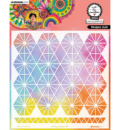 ABM Schablone Hexagon Stil Art by Marlene Nr.330