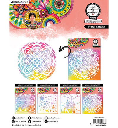 ABM Schablone Florales Mandala Art by Marlene Nr.333
