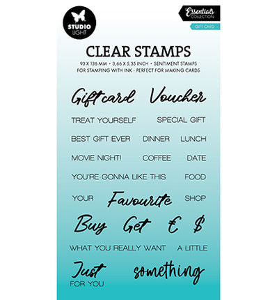SL Klarsichtstempel Geschenkkarten Essentials Nr.821