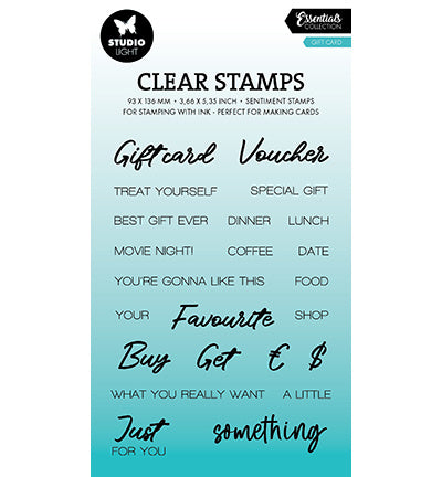SL Klarsichtstempel Geschenkkarten Essentials Nr.821