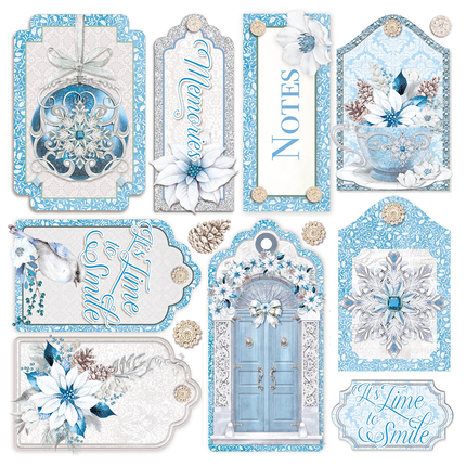 VELOURS ELEGANCE OF BLUE FUSSY CUT 6"X6" 6/PKG
