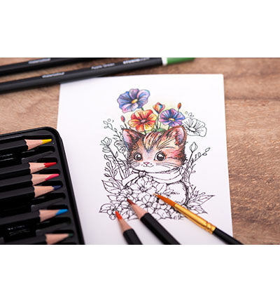 Buntstifte 12 Aquarellstifte Essentials Nr. 03