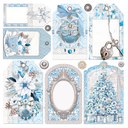 VELOURS ELEGANCE OF BLUE FUSSY CUT 6"X6" 6/PKG