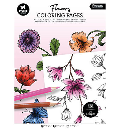 Ausmalbilder Blumen Essentials Nr. 282