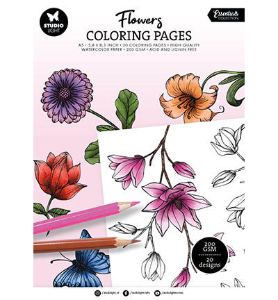 Ausmalbilder Blumen Essentials Nr. 282