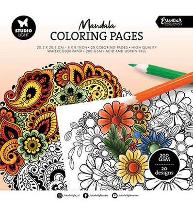 Ausmalbilder Mandala Essentials Nr. 283