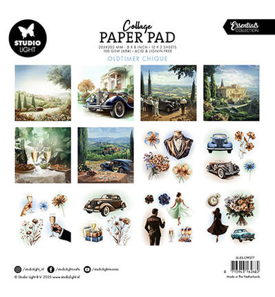 SL Collage-Papierblock Oldtimer Chique Essentials Nr. 377