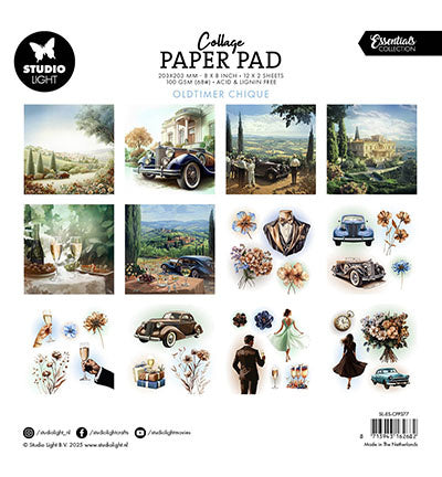 SL Collage-Papierblock Oldtimer Chique Essentials Nr. 377