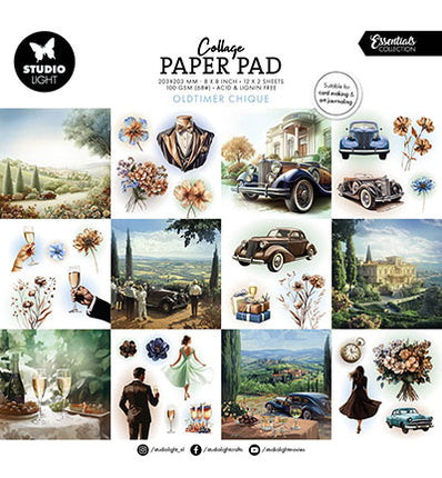 SL Collage-Papierblock Oldtimer Chique Essentials Nr. 377
