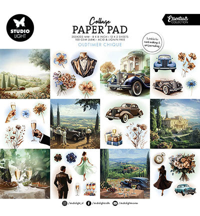 SL Collage-Papierblock Oldtimer Chique Essentials Nr. 377
