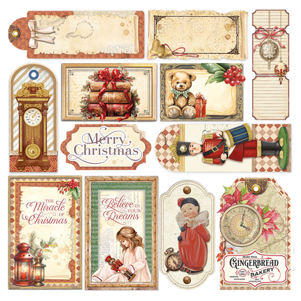 VELOURS DER NUSSKNACKER FUSSY CUT 6"X6" 6/PKG