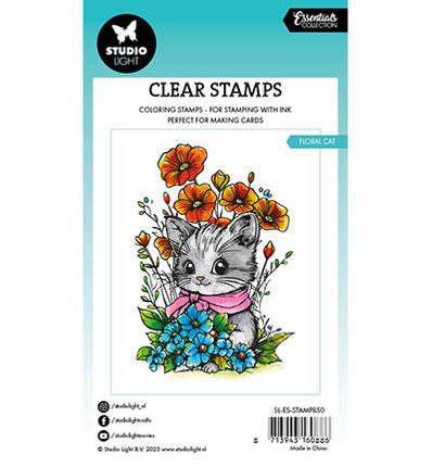 SL Klarsichtstempel Floral Cat Essentials Nr. 850