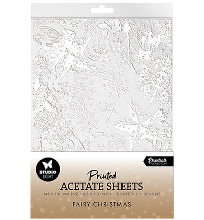 Acetatblätter Schnee, Feen Weihnachts-Essentials Nr. 18