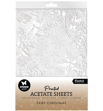 Acetatblätter Schnee, Feen Weihnachts-Essentials Nr. 18