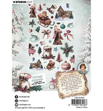 JMA Papierelemente 35 Collage-Elemente Christmas Blush Nr. 45