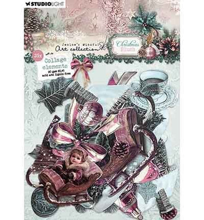 JMA Papierelemente 35 Collage-Elemente Christmas Blush Nr. 45