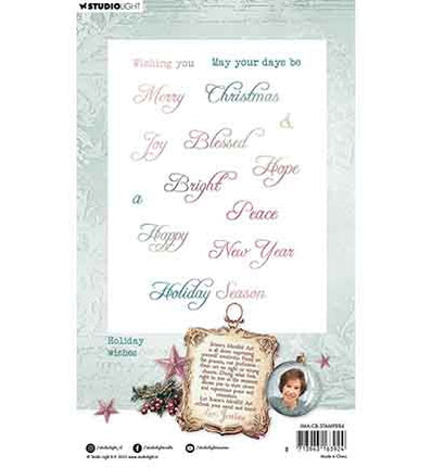 JMA Klarstempel Feiertagswünsche Christmas Blush Nr. 884