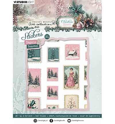 JMA Aufkleberbögen Briefmarken & Texte Christmas Blush Nr. 53