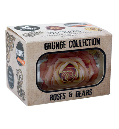 SL Klare Sticker Vintage Rosen Grunge Collection 5 Meter Nr. 55