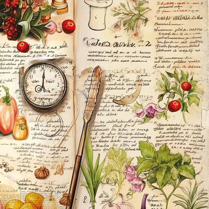 Reispapier A5 gemischt 8/Stück Cookbook