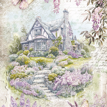 Reispapier A5 gemischt 8/Stück Secret Garden