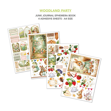 WOODLAND PARTY A4 - Junk Journal Ephemera Buch - Ciao Bella