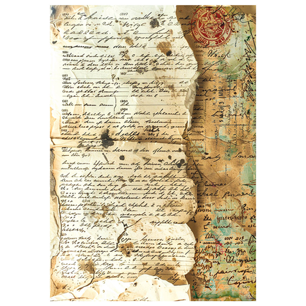 Mixed Media Reispapier A4 Set 4/Stück Journey Ahead