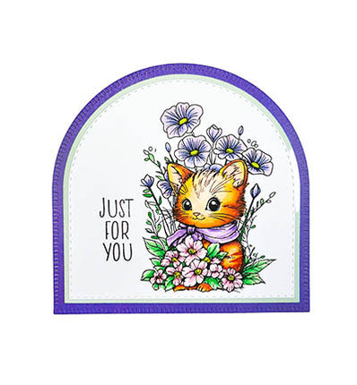 SL Klarsichtstempel Floral Cat Essentials Nr. 850