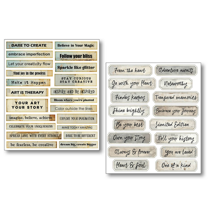 Sticker-Set 10/Stück Little Words