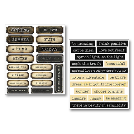 Sticker-Set 10/Stück Little Words