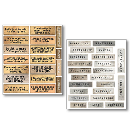 Sticker-Set 10/Stück Little Words