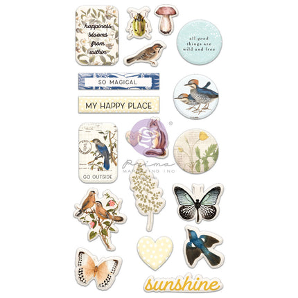 Nature Lover Kollektion Puffy Sticker - 19 Stück / Sticker