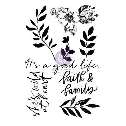 Watercolor Floral Kollektion Klarsichtstempel - 8 Stück / Photopolymer