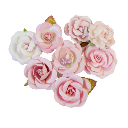 Prima Flowers® Magic Love Kollektion - Pink Dreams - 8 Stück / 1,5 - 2 Zoll / Maulbeerpapier