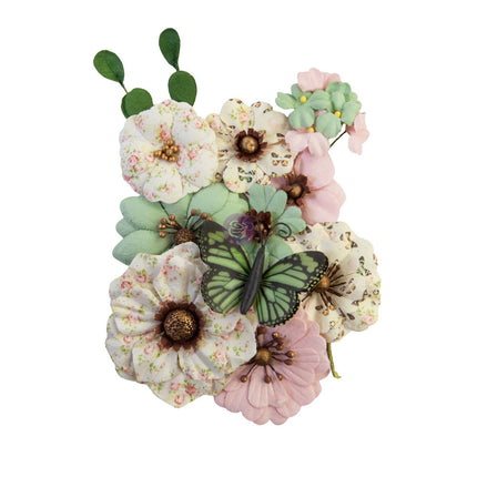Prima Flowers® My Sweet Kollektion - Sewn With Love - 12 Stück / 0,5 - 2 Zoll / Maulbeerpapier