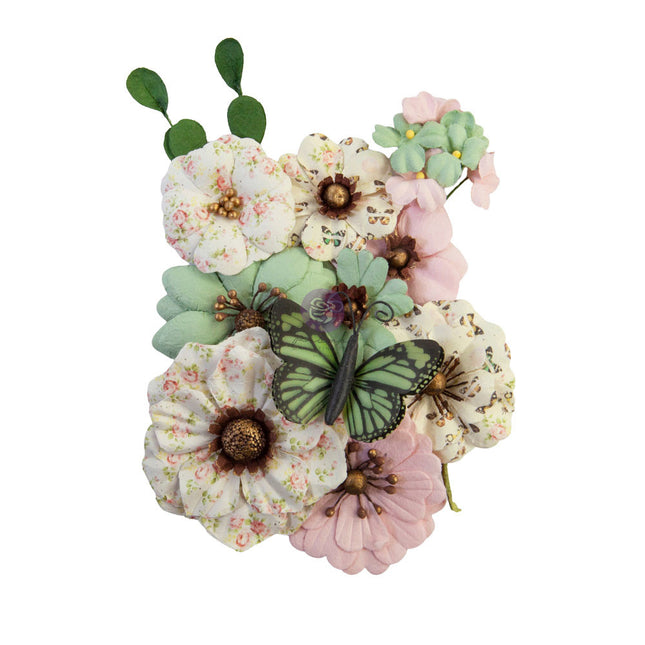 Prima Flowers® My Sweet Kollektion - Sewn With Love - 12 Stück / 0,5 - 2 Zoll / Maulbeerpapier