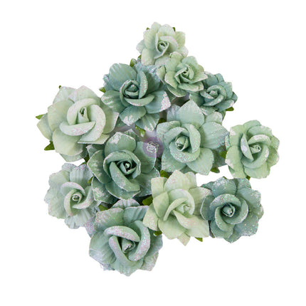 Prima Flowers® My Sweet Collection - Emerald Beauty - 12 Stk. / 1,5-2 in / Maulbeerpapier