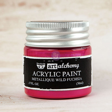 Art Alchemy-Acrylfarbe-Metallique Wild Fuchsia 1,7 oz / wasserbasierte Acrylfarbe