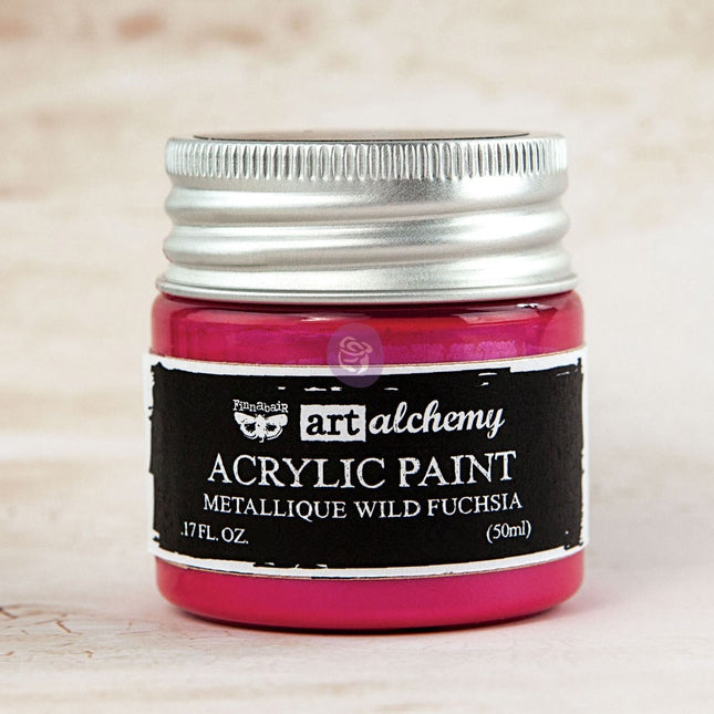 Art Alchemy-Acrylfarbe-Metallique Wild Fuchsia 1,7 oz / wasserbasierte Acrylfarbe