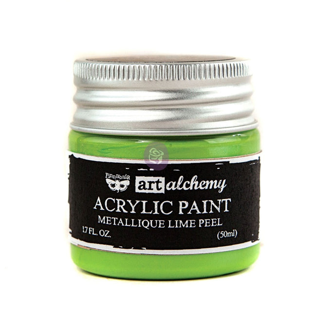 Art Alchemy-Acrylfarbe-Metallique Lime Peel 1,7 oz / Acrylfarbe