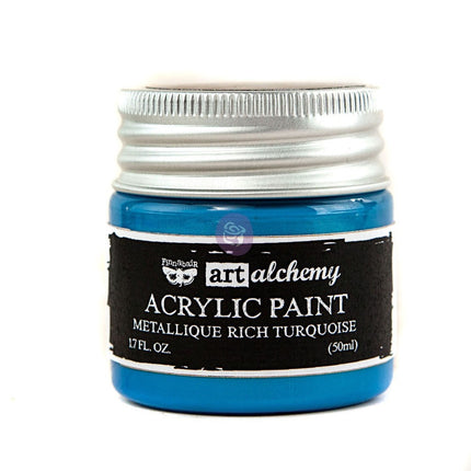 Art Alchemy-Acrylfarbe-Metallique Rich Turquoise 1,7 oz / Acrylfarbe